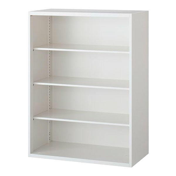 【高さ1200タイプ】オープン書庫/下置用/RW45-12K/幅900×奥行450×高さ1200mm/ホワイト/クウォールRWシリーズ/93706