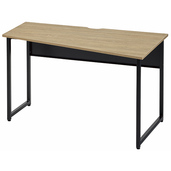 変形デザインワークデスク/右タイプ/SFZ-B127R-FO/幅1200×奥行450/700×高さ700mm/ブラックフレーム×天板フォレスト/SFZシリーズ/1001871
