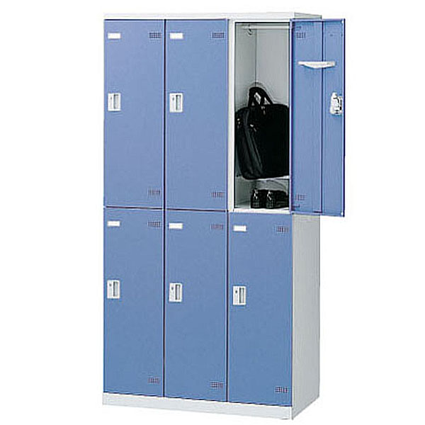 3列2段6人用更衣ロッカーSLBB-6