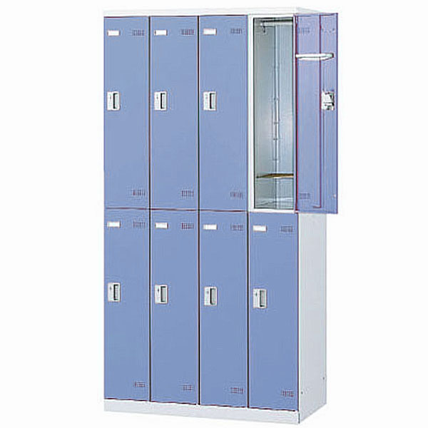 4列2段8人用更衣ロッカーSLBB-8