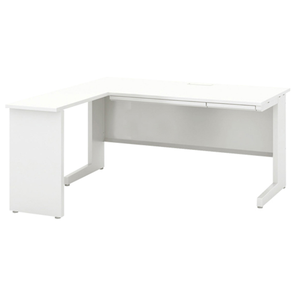 オフィスデスク/L字平机/SSL167H□-L/幅1600×奥行700×高さ700・720mm/ホワイト/SCAENA/スカエナシリーズ/482881