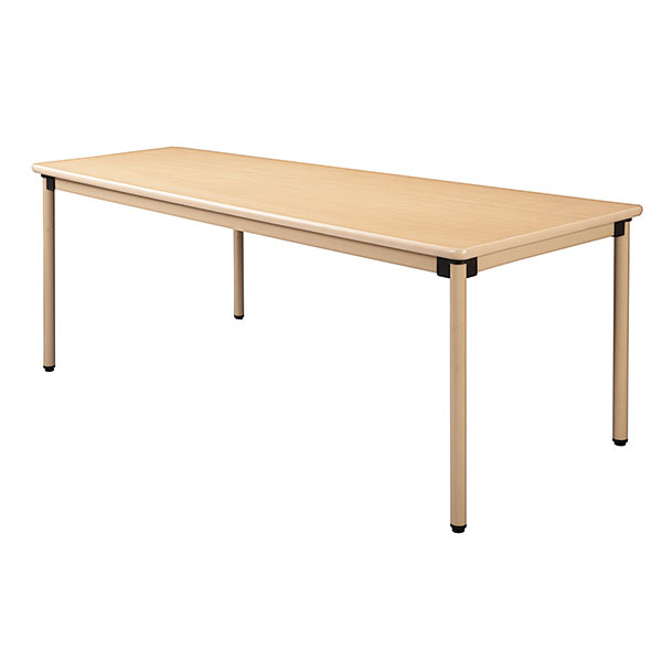 福祉施設向けテーブル/固定脚/スタンダードタイプ/UFT-KA1875/幅1800×奥行750mm/ネオナチュラル木目柄/1000104