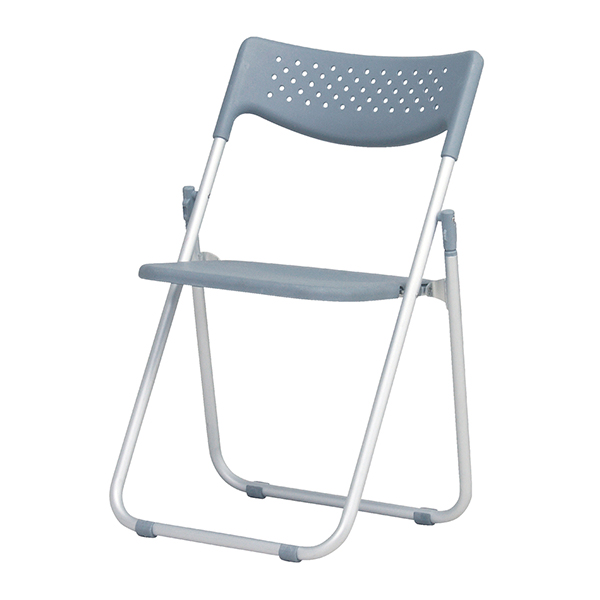 全天候型アルミ折りたたみチェア/屋外対応/クッションなし/AFC-2A/グレー/AFCシリーズ/1002191