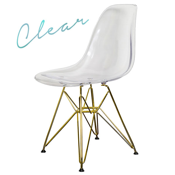デザインシェルチェア GSC/ゴールド脚/BT-SH81131-CR/クリア/BT-SHシリーズ/369206