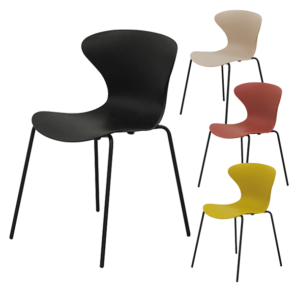 【受注生産】ミーティングチェア/樹脂チェア/スタッキング可/EA-CH-□/4色/1002181