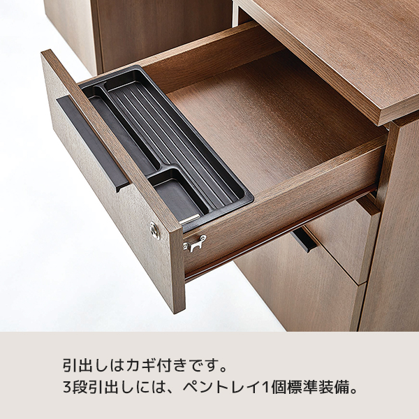 役員用家具/両袖デスク/FMS-1875/幅1800×奥行750×高さ720mm/木目