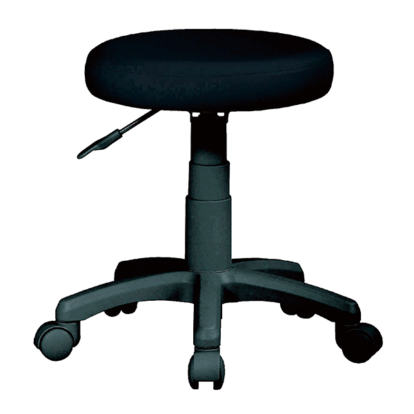 ワーキングチェア/回転椅子/丸椅子/ビニールレザー/HP-330BK/ブラック/1002133