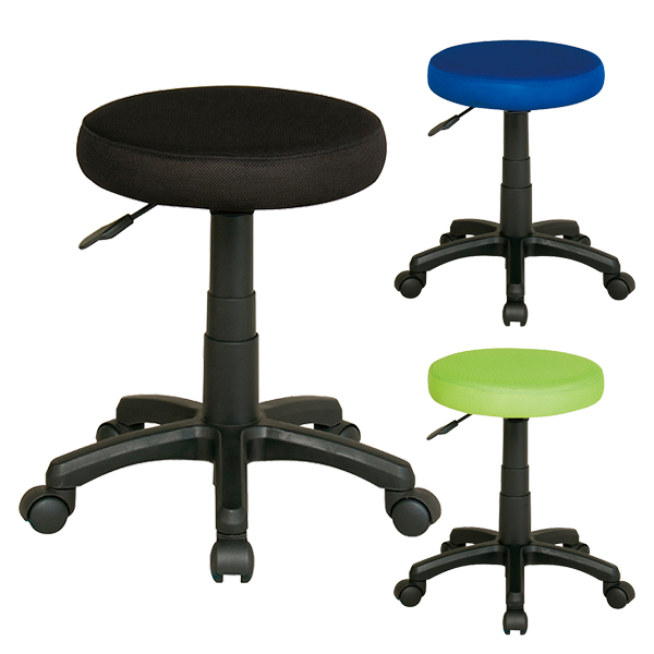 ワーキングチェア/回転椅子/丸椅子/布張り/HP-330MS-□/3色/1002131