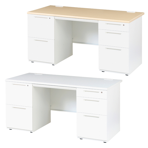 スチール両袖机/2段左袖・3段右袖LDC-R167-LR23-□/幅1600×奥行700×高さ700mm/天板2色/【KOE】LDCシリーズ/1002096