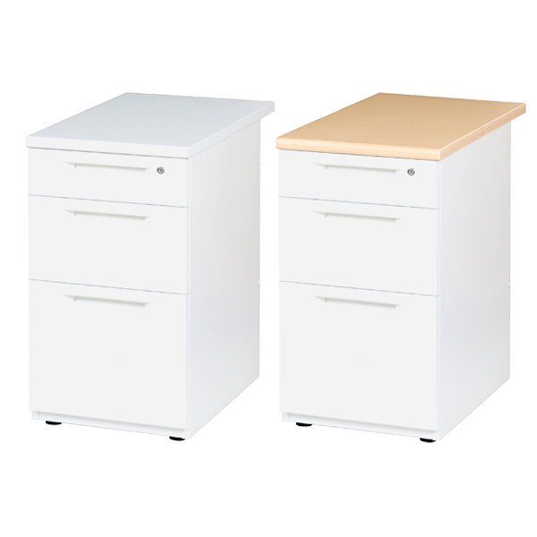 スチール脇机/3段/LDC-WD3-□/幅400×奥行700×高さ700mm/天板2色/【KOE】LDCシリーズ/1002099