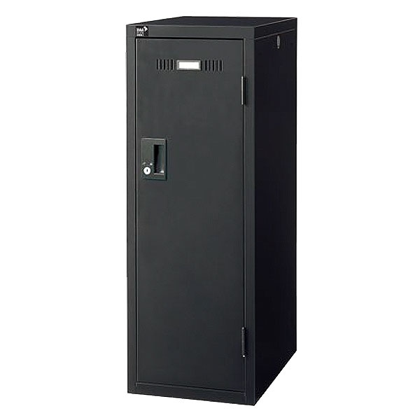 パーソナルミニロッカー/内筒交換錠/LKP-K1-T/幅317×奥行515×高さ896mm/ブラック/LKPシリーズ/88564