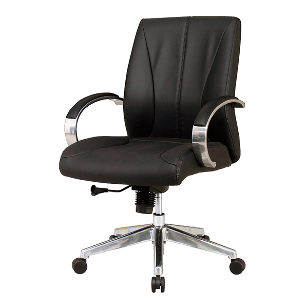 マネージメントチェア/肘付/ローバックタイプ/PUレザー/MG-140L/ブラック/MGシリーズ/1002140