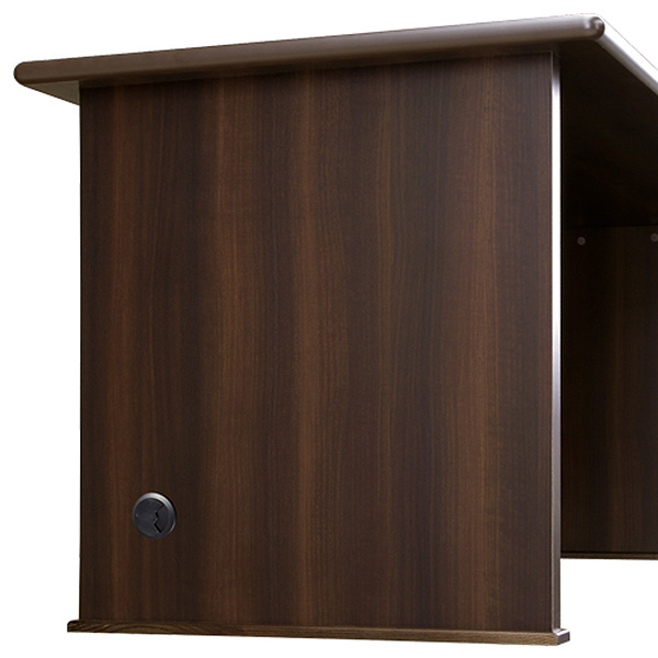 役員用平デスク/MKV-1675DH/幅1600×奥行750高さ720mm/ダークブラウン