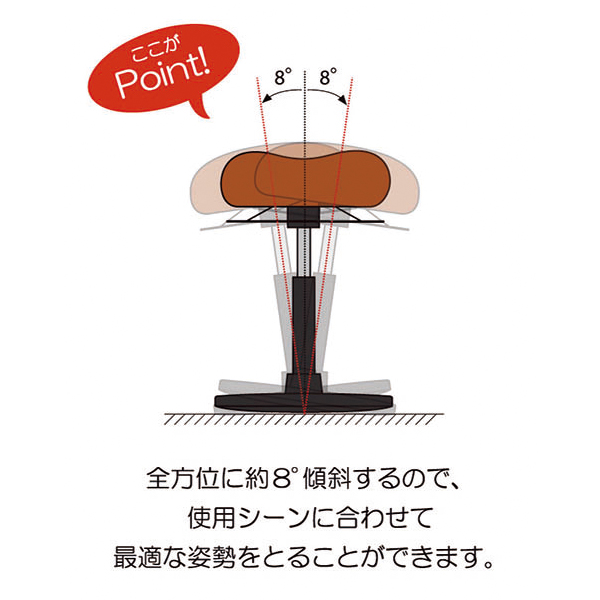 バランスチェア ボディバランスチェア/ハイタイプ/MYIN-800H/3色/MYINシリーズ