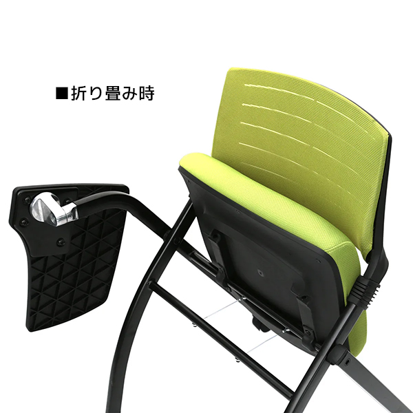 平行スタッキングチェアNM/メモ台付き/NM-8108-D-□/2色/NMシリーズ/416479