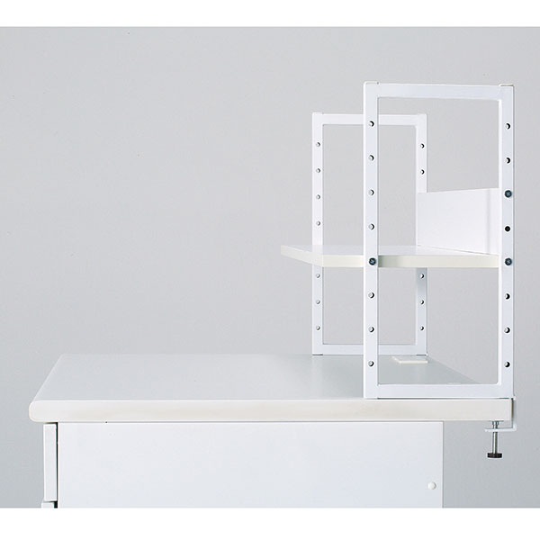 机上ラック/幅1400机対応/PNR-1400-WH/幅1378×奥行280×高さ460mm/天板