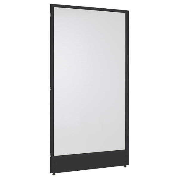 ローパーティション/ポリカーボタイプ/ブラックフレーム/PP0918-BK/高