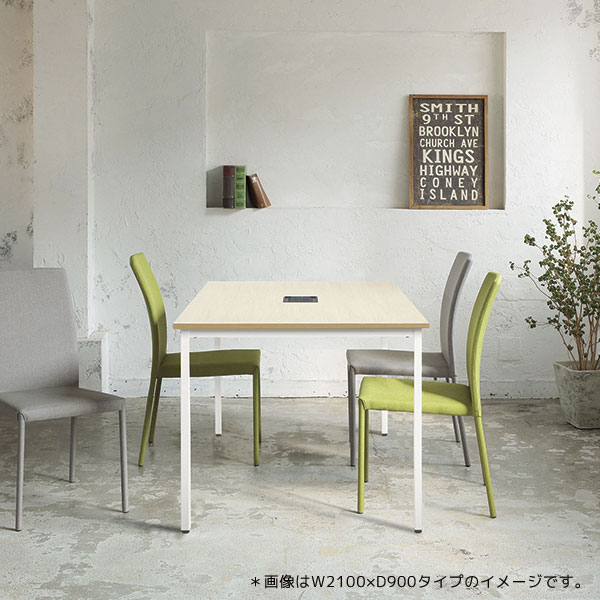 ミーティングテーブル/REV-□1890-□□/幅1800×奥行900×高さ720mm/脚色
