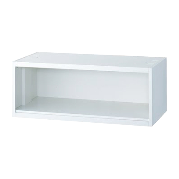 1段オープン書庫/上下兼用/RWメールボックスと併用推奨/RW45-35K/幅900×奥行450×高さ350mm/ホワイト/クウォールRWシリーズ/78260
