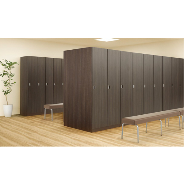 木製　二人用ロッカー 2人用ロッカー/鍵付/SLJ-2WM-□/幅900×奥行515×高さ1800mm/ダーク