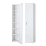 スキマ書庫/片開き書庫/内筒交換錠/下置用/RW45-21H45/幅450×奥行450×高さ2100/ホワイト/クウォールRWシリーズ/58924