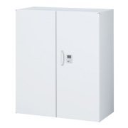 【受注生産】両開き書庫/上下兼用/ボタン錠/RW45-10H-B/幅900×奥行450×高さ1050/ホワイト/クウォールRWシリーズ/60278