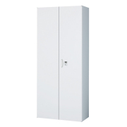 【受注生産】両開き書庫/下置用/ボタン錠/RW45-21H-B/幅900×奥行450×高さ2100/ホワイト/クウォールRWシリーズ/60280