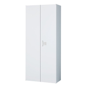 【受注生産】両開き書庫/下置用/IC錠/RW45-21H-CR/幅900×奥行450×高さ2100/ホワイト/クウォールRWシリーズ/72109