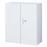 【受注生産】両開き書庫/上下兼用/ダイヤル錠/RW45-10H-D2/幅900×奥行450×高さ1050/ホワイト/クウォールRWシリーズ/72103