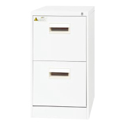 ファイリングキャビネット/A4サイズ/2段デスクサイドタイプ/奥行700/A4-2N7CW/幅387×奥行700×高さ700mm/ホワイト/CWシリーズ/17186