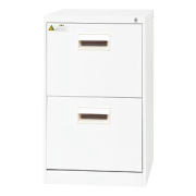 ファイリングキャビネット/B4サイズ/2段タイプ/B4-2CW/幅456×奥行620×高さ740mm/ホワイト/CWシリーズ/17187