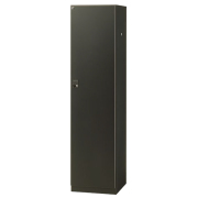 1人用更衣ロッカー/ブラックロッカー/鍵付/BKL-1-□/幅450×奥行515×高さ1800mm/ブラックサテン/BKLシリーズ/80501