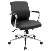 ビジネスチェアDC/ミドルバック/肘付/DC-2035M-BK/ブラック/416392