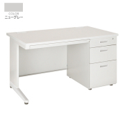 スチール片袖机/KD-127S/幅1200×奥行700×高さ700mm/ニューグレー/KDシリーズ/270003