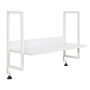 KDデスク専用机上ラック/幅1000机対応/KDW-107-UT/幅955×奥行295×高さ486mm/ホワイト/KDシリーズ/270158