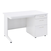 スチール片袖机/KDW-117S/幅1100×奥行700×高さ700mm/ホワイト/KDシリーズ/270042