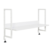 KDデスク専用机上ラック/幅1200机対応/KDW-127-UT/幅1155×奥行295×高さ486mm/ホワイト/KDシリーズ/270159