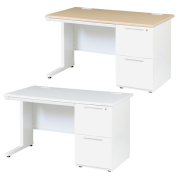 スチール片袖机/2段右袖/LDC-K107-R2-□/幅1000×奥行700×高さ700mm/天板2色/【KOE】LDCシリーズ/1002087