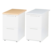 スチール脇机/2段/LDC-WD2-□/幅400×奥行700×高さ700mm/天板2色/【KOE】LDCシリーズ/1002098