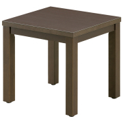 応接家具/コーナーテーブル/MKLT-4545ST-DB/幅445×奥行445×高さ450mm/ダークブラウン/レクトシリーズ/418042