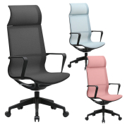 メッシュチェアNLU/肘付/ハイバック/NLU-8101-H-□/3色/NLUシリーズ/416503
