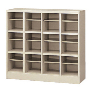 4列3段12人用/オープンタイプ/中板付SBN-12