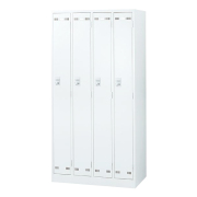 4人用ロッカー/鍵付/SLDW-4-□/幅900×奥行515×高さ1790mm/ホワイト/SLDWシリーズ/76431