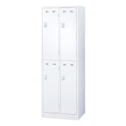 2段4人用ロッカー/鍵付/SLDW-4S-□/幅608×奥行515×高さ1790mm/ホワイト/SLDWシリーズ/76427