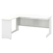 オフィスデスク/L字平机/SSL167H□-L/幅1600×奥行700×高さ700・720mm/ホワイト/SCAENA/スカエナシリーズ/482881