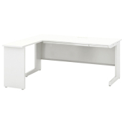 オフィスデスク/L字平机/SSL187H□-L/幅1800×奥行700×高さ700・720mm/ホワイト/SCAENA/スカエナシリーズ/482882