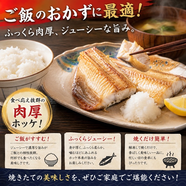 肉厚ジューシー！縞ホッケ一夜干し｜ふっくら広がる濃厚な旨み