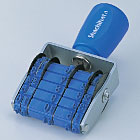 回転ゴム印　エルゴグリップ　欧文トビ日付 5号・明朝体[小切手用]