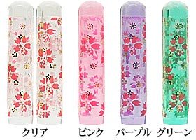 かわいい カラー 印鑑☆ 6角美人「桜」 12mm