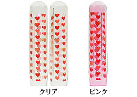 かわいい ☆ カラー印鑑　6角美人「ハート」 12mm